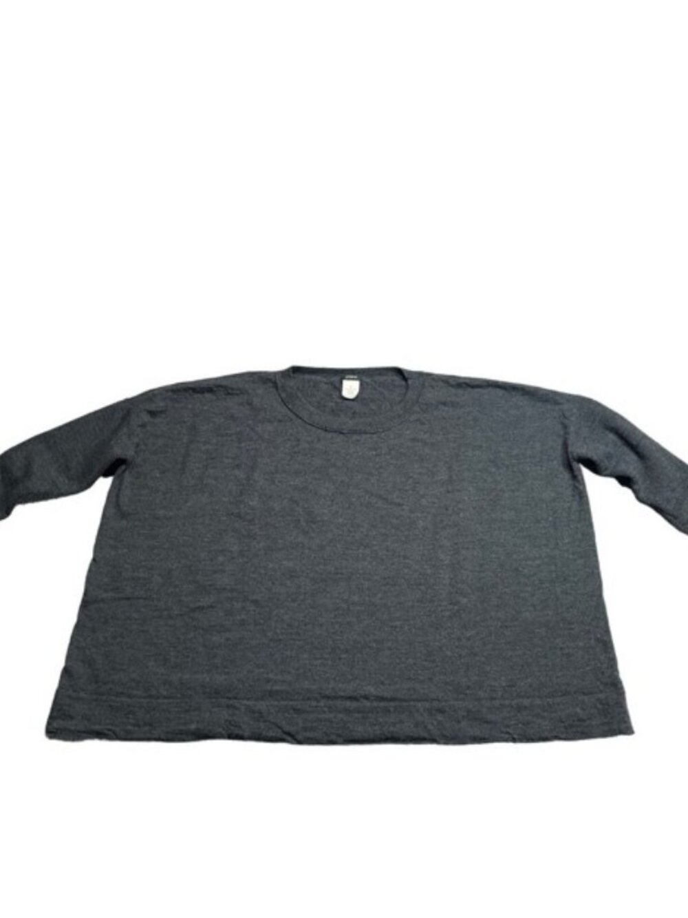 J Crew Cropped 100% Merino 3/4 Boxy Sweater Small